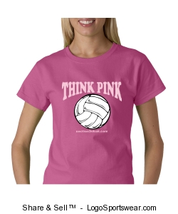 Women's Think Pink T-Shirt Design Zoom